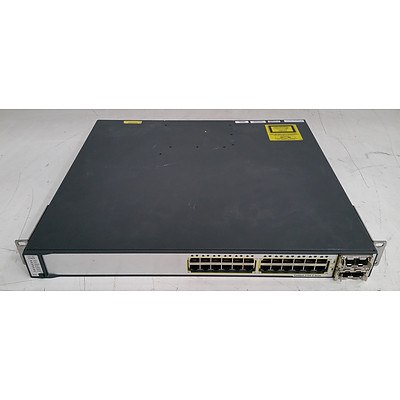 Cisco Catalyst (WS-C3750E-24TD-E V02) 3750-E Series 24-Port Gigabit Managed Switch