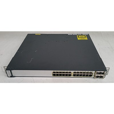 Cisco Catalyst (WS-C3750E-24TD-E V03) 3750-E Series 24-Port Gigabit Managed Switch