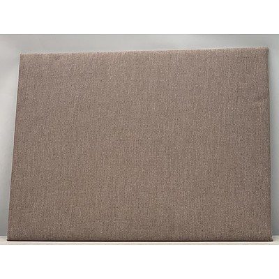 Light Brown Fabric Single Size Bedhead