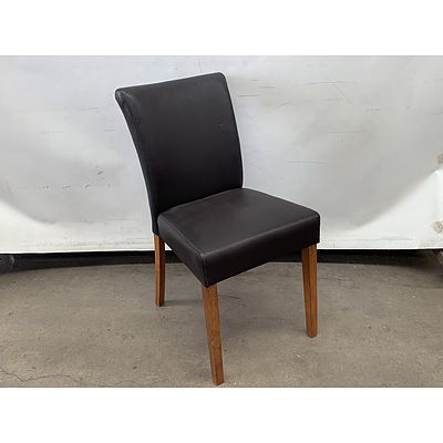Single Contemporary Vinyl Dining Chair
