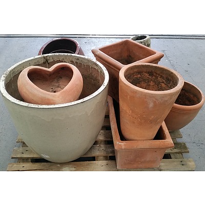 Ornate Ceramic Pots - Lot of 13