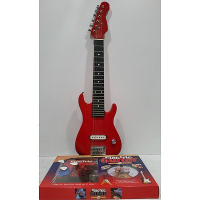 Small Electric Guitar  With Instructional Book And Video