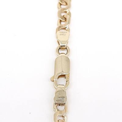 9ct Yellow Gold Anchor Chain, 19.5g