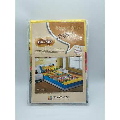 Swayam Kids & More Cars Single Bed Set  - Lot of 3 Sets - *Brand New*