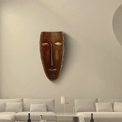 Wrought Iron Male Decorative Wall Mask - Lot of 5 - *Brand New*