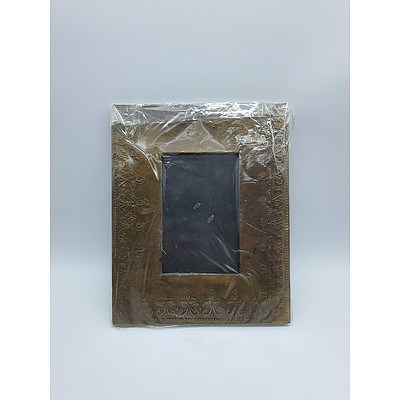 Brass Plated Freestanding Photo Frames - Lot of 5 - *Brand New*