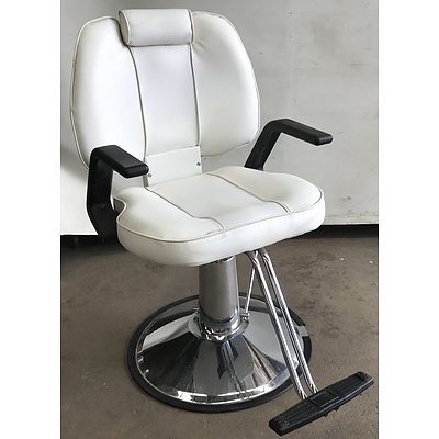 White Salon Chair