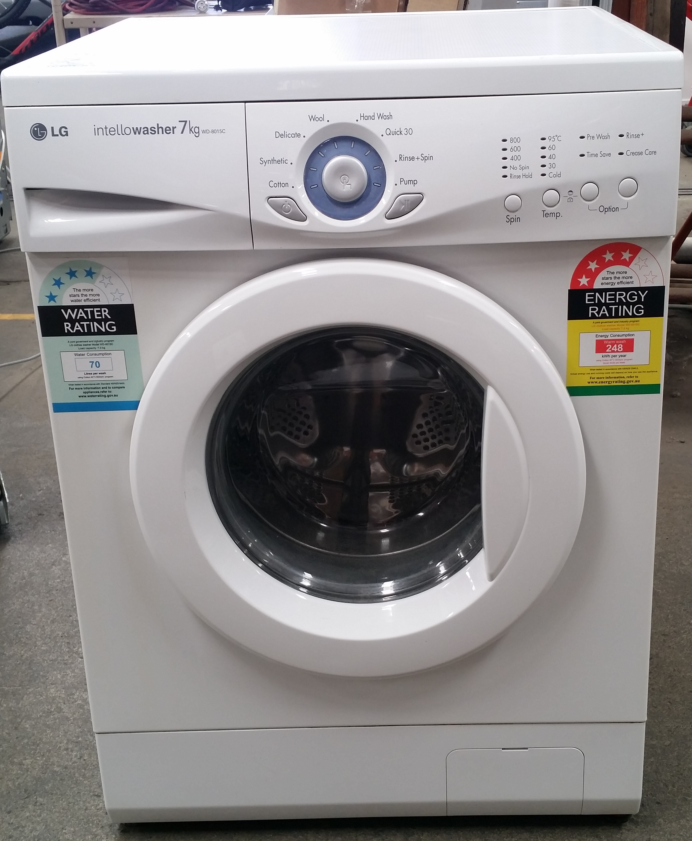 intellowasher 7kg wd 8015c