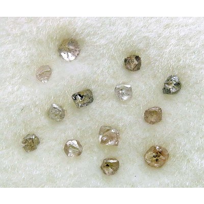 Collection Of Natural Diamond Crystals