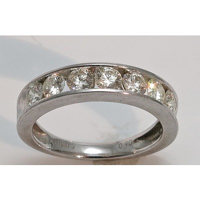 18ct White Gold 7 Stone Diamond Ring
