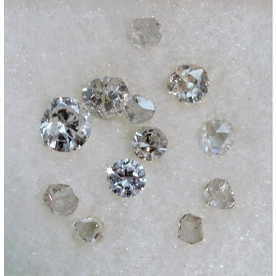 Collection of Old-Cut Diamonds, Incl Old Mine-Cut And Rose-Cut