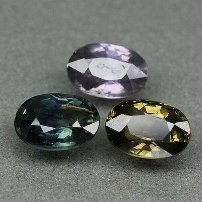Natural Sapphires - 3 Different Colours