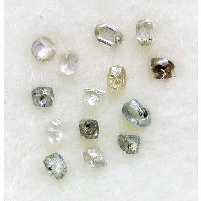 Collection of Natural Diamond Crystals