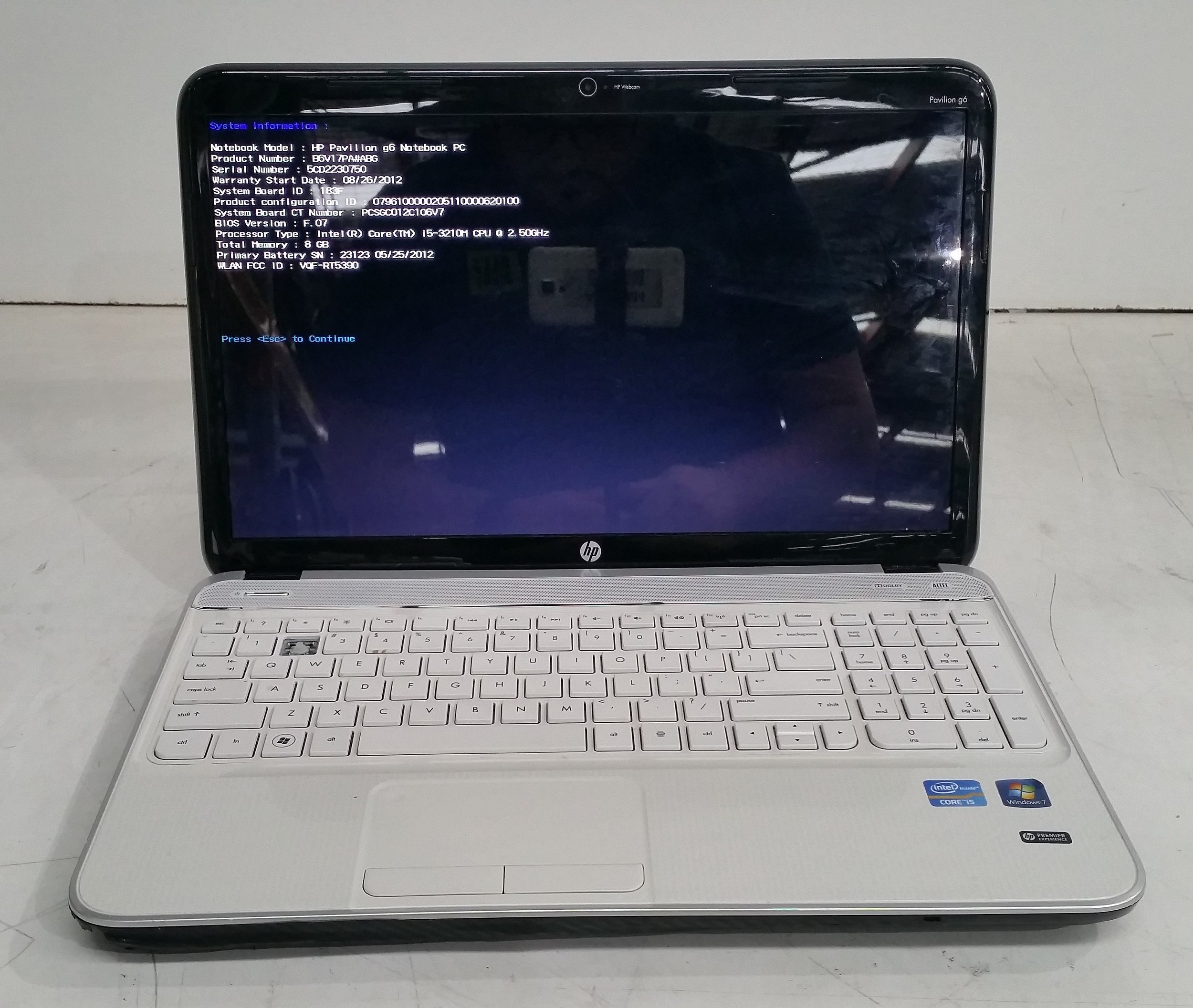 Hp Pavilion G6 15 Inch Core I5 Lot 1113480 Allbids 5426