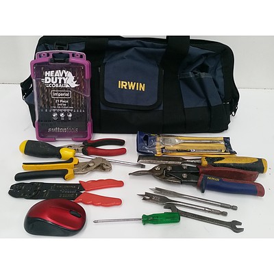 Irwin Tool Bag with Various Tools