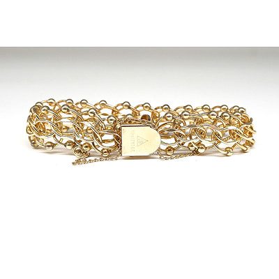 Fancy Linked Braclet in 12ct Rolled Gold