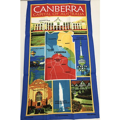 Box Of 60 Canberra Tea Towels- Brand New