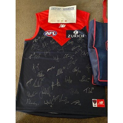 MELBOURNE FOOTBALL CLUB SIGNED JERSEY
