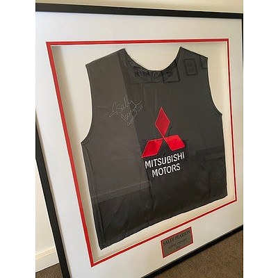 OLYMPIC CHAMPION SALLY PEARSON SIGNED RUNNING SILK