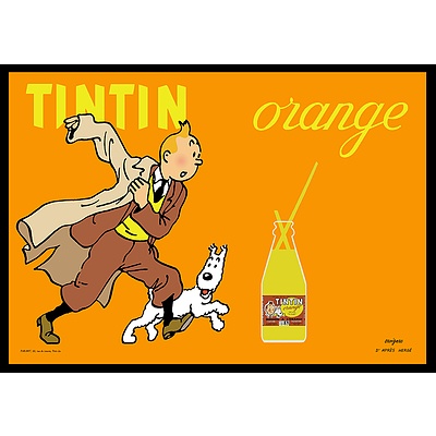 TinTin Orange Soda Vintage Advertising Poster by Raymond Savignac