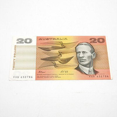 Australian $20 Fraser/Cole Note, RXB632786