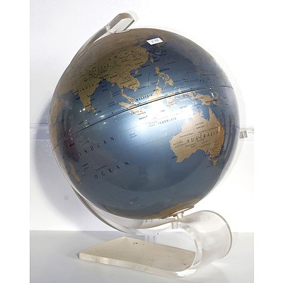 World Globe on a Perspex Stand
