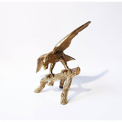 Brass Hollow Moulded Eagle Statue