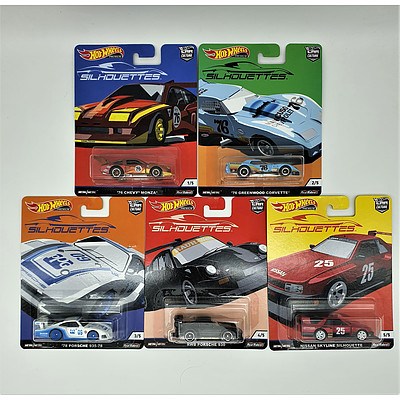 Complete Hot Wheels Premium Collection Model Cars - Silhouettes