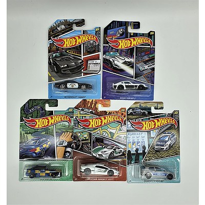 Complete Hot Wheels Collection Model Cars - International Police
