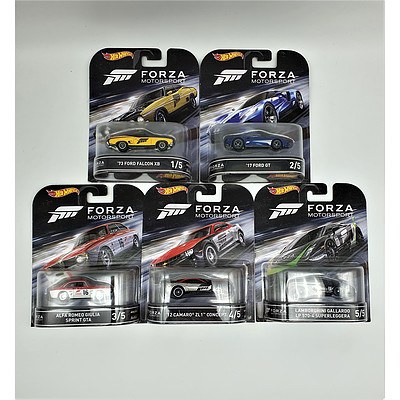 Complete Hot Wheels Premium Collection Model Cars - Forza Motorsport
