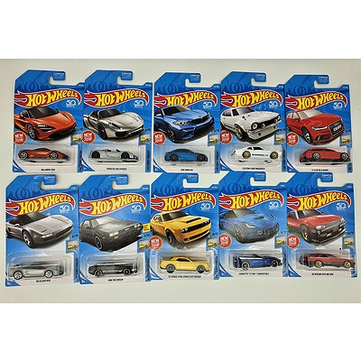 Complete Hot Wheels Collection Model Cars - Factory Fresh Set of 10