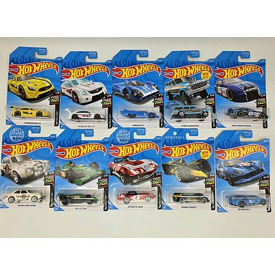 Complete Hot Wheels Collection Model Cars - HW Race Day Set of 10
