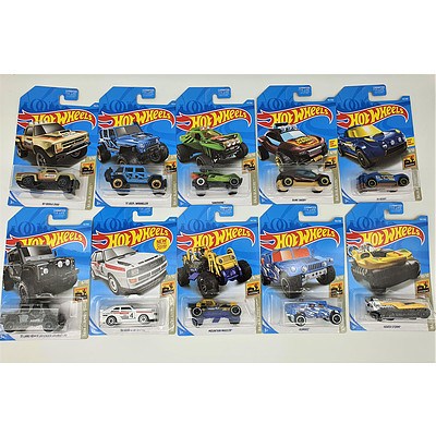 Complete Hot Wheels Collection Model Cars - Baja Blazers Set of 10