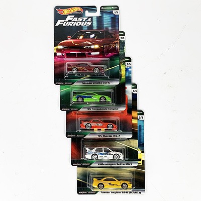 Complete Hot Wheels Premium Collection Model Cars - Fast & Furious (Original Fast)