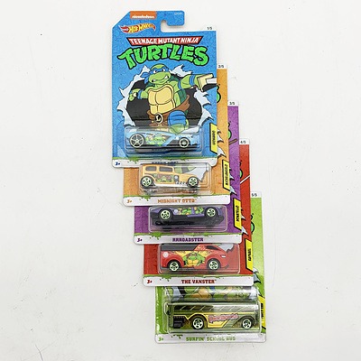 Complete Hot Wheels Collection Model Cars - Nickelodeon Teenage Mutant Ninja Turtles