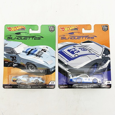 Two Hot Wheels Premium Collection Model Cars - Silhouettes