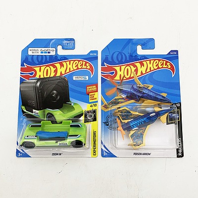 Two Hot Wheels Collection Model Cars - X-Raycers and Experimotors