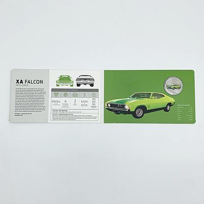 2017 50c Coloured Uncirculated Coin - 1973 Ford XA Falcon Superbird