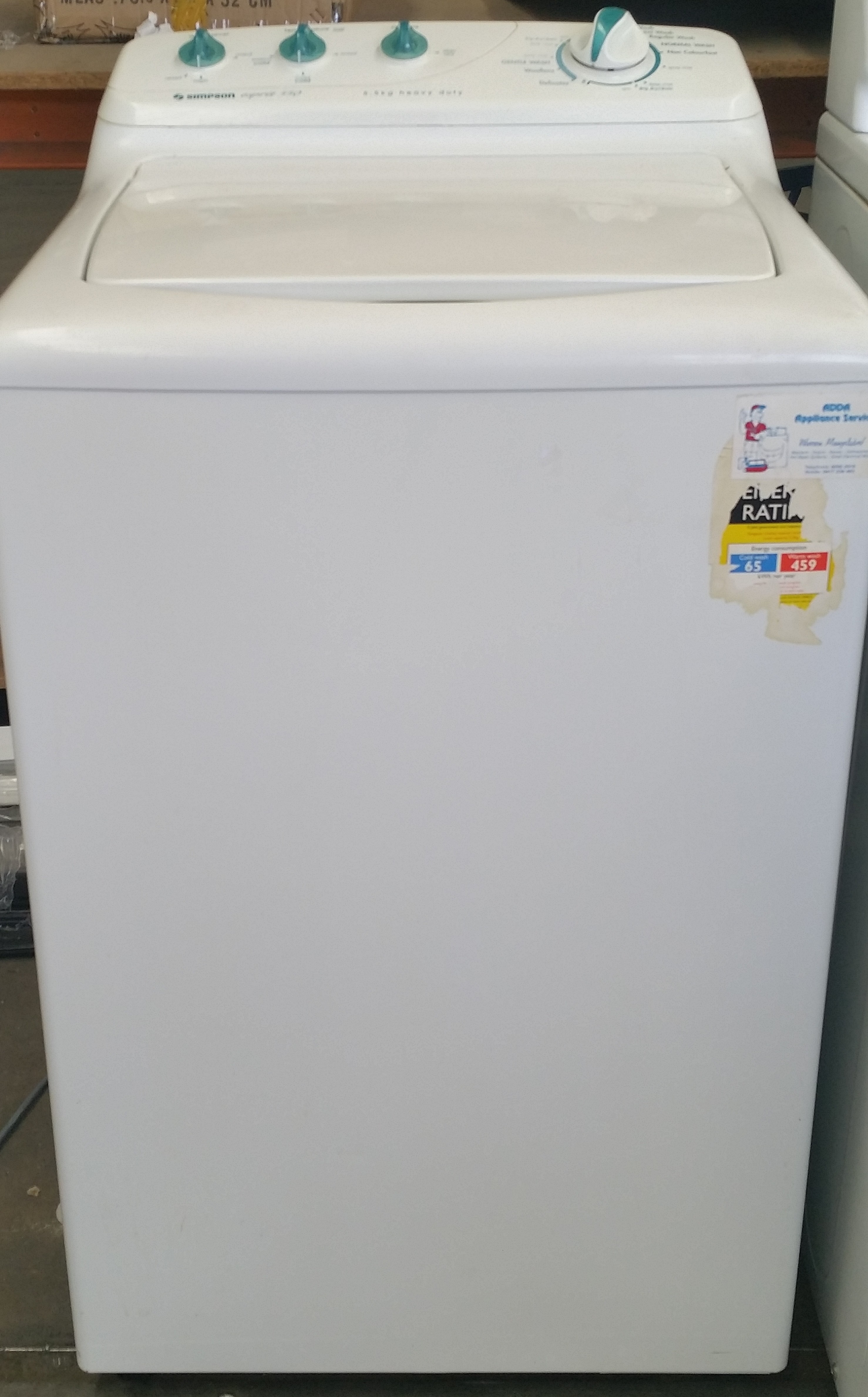 simpson esprit 750 washing machine