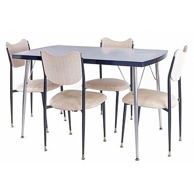 1960s Pongrass Bros. Dining Table with Four 'Ultra Stool and Chair' Chairs