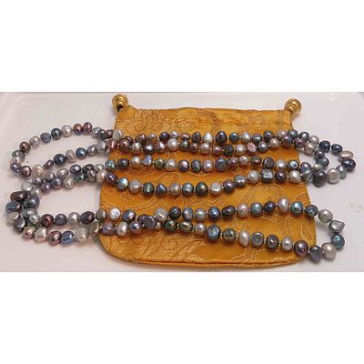 Extra Long Strand of Fresh-Water Cultured Pearls