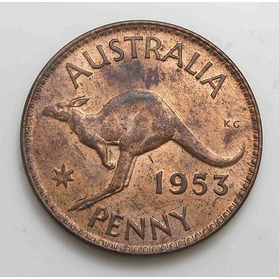 Australia: 1953 Penny Mint Lustre