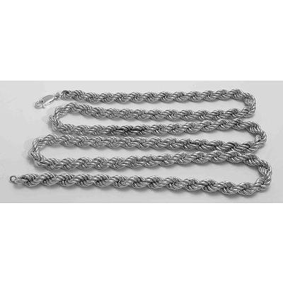 Sterling Silver Chain - Extra Heavy And Extra Long