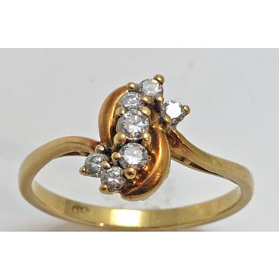 18ct Gold 7-Stone Diamond Ring