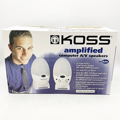 Lot of 12 Koss Amplified Computer A/V Speakers