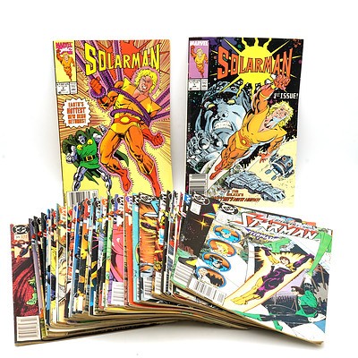 Thirty Six DC Starman and Solarman Comics, Including Solarman First Issue