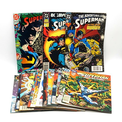 Nineteen DC Superman Comics, Dated 1991 Onwards, Including 1992 Annual