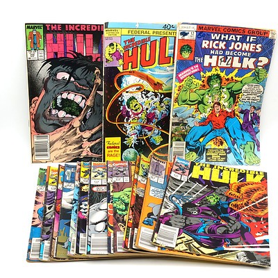 Seventeen Hulk Comics, 1978-1990