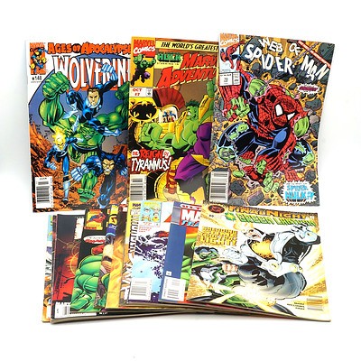 Thirteen Comics, Including Avengers, Hulk, Dead Pool, Wolverine etc