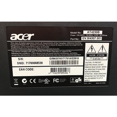 Acer AT 4230B 42 Inch LCD TV